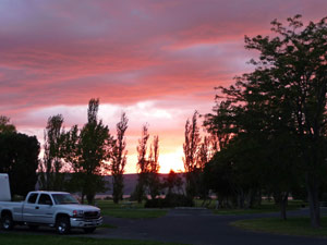 Sunset at Central Ferry WA