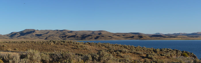 Afternoon shadows Wildhorse Reservoir NV