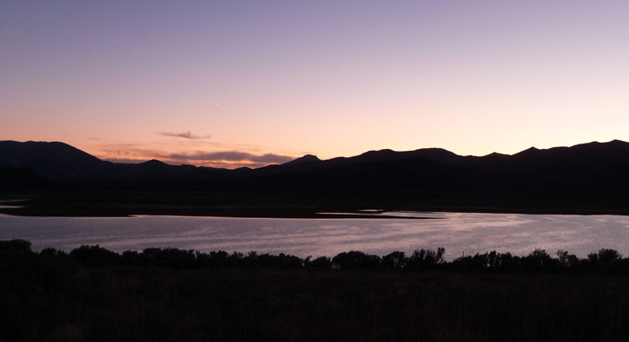 Sunset at Wildhorse Reservoir NV