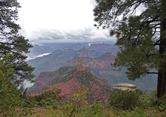 Mount Hayden viewpoint North Rim Grand Canyon