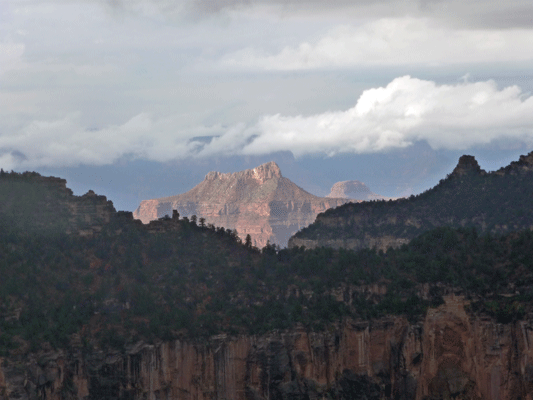 View of Grand Canyon from North Rim Lodge