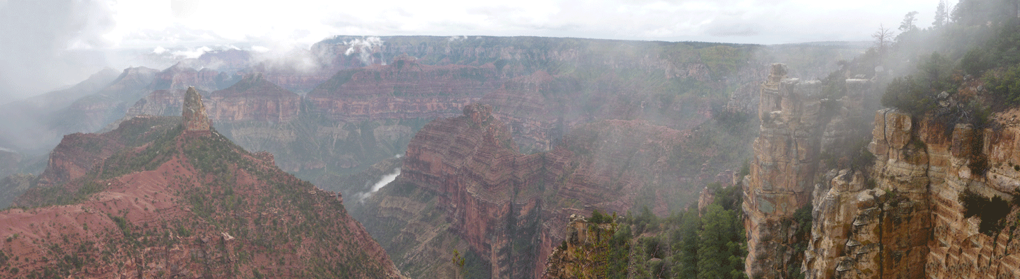 Point Imperial North Rim Grand Canyon Panorama