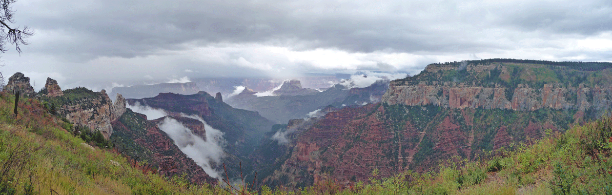 Roosevelt Point Panorama North Rim Grand Canyon