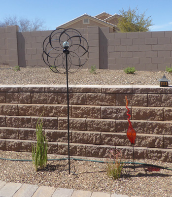 Windspinner and red glass