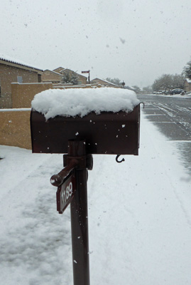 Snow Sahuarita AZ Feb 2019