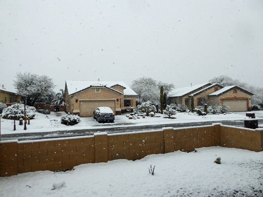 Snow Sahuarita Feb 2019