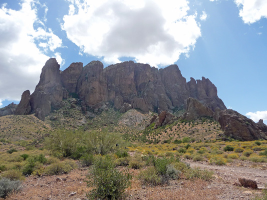 Superstition Mts from Treasure Loop Trail