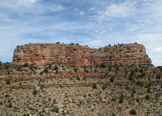 Butte in Salt River Canyon AZ