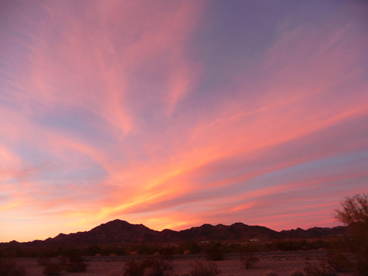 Sunset Quartzsite AZ