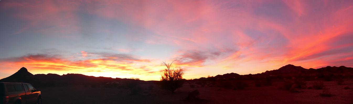 Sunset Quartzsite AZ