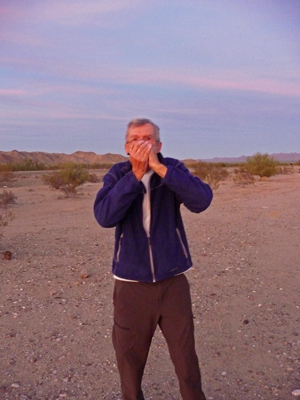 Walter Cooke playing harmonica