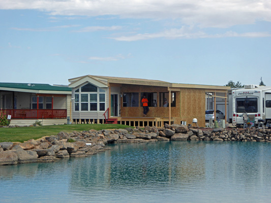 House from across the lake