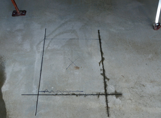 partially cut concrete