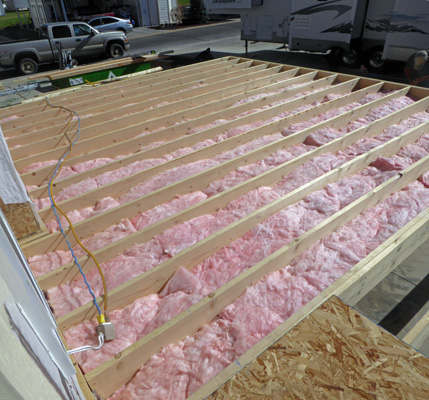 Insulation between joists