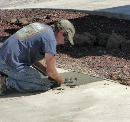 finishing concrete