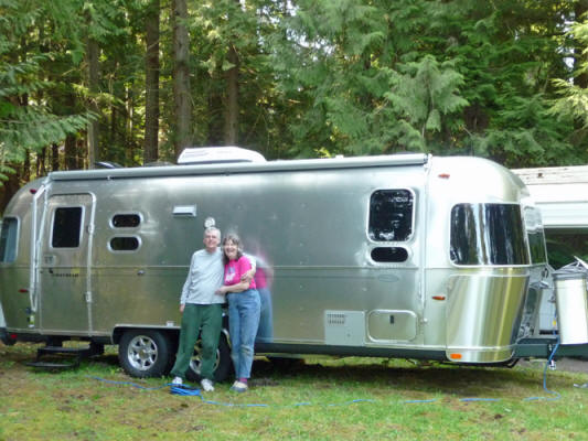 Walter Cooke and Sara Schurr and their 2014 Airstream