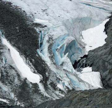 Worthington Glacier Alaska close up