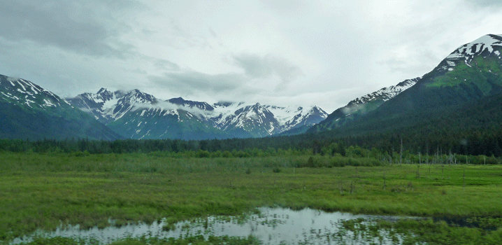 Mountains south of Anchorage along Turnagain Arm
