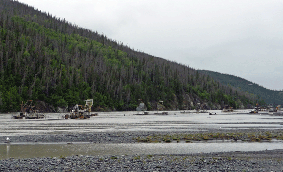 Fish Wheels on Copper River Chitina AK