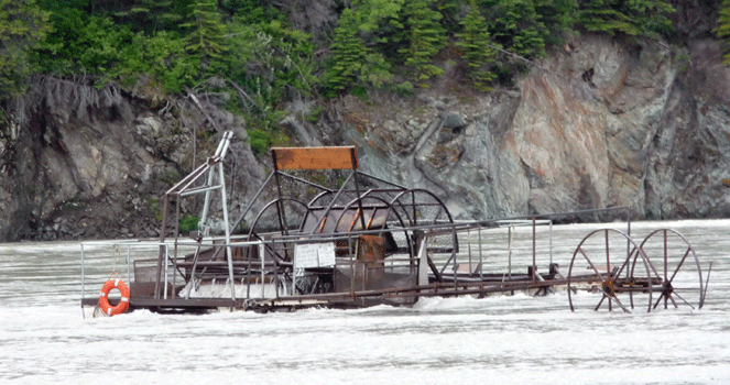 Fishwheel on the Copper River at Chitina Alaska