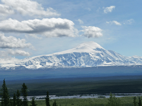 Mount Sanford Tok Cutoff Road Alaska