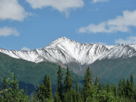 Mentasta Mountains  from Nabesna Road