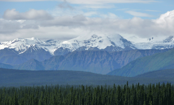 Kluane Range from Alaska Highway