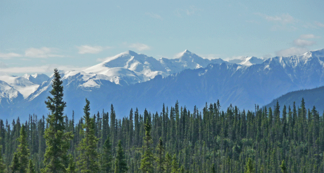 Kluane Range from Alaska Highway