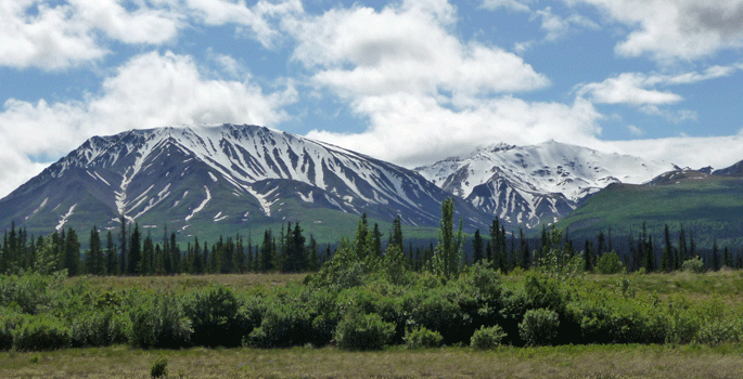 Mountains south of Kluane Lake Yukon