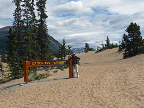 Walter Cooke at Carcross Desert Yukon