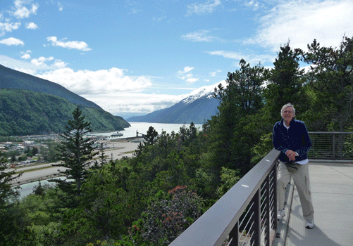 Walter Cooke Dyea Road overlook Skagway AK