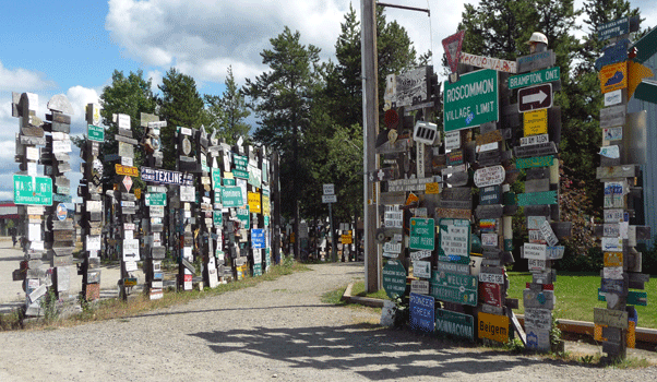 Signpost Forest Watson Lake Yukon