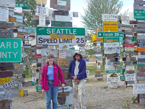 Signpost Forest Watson Lake Yukon