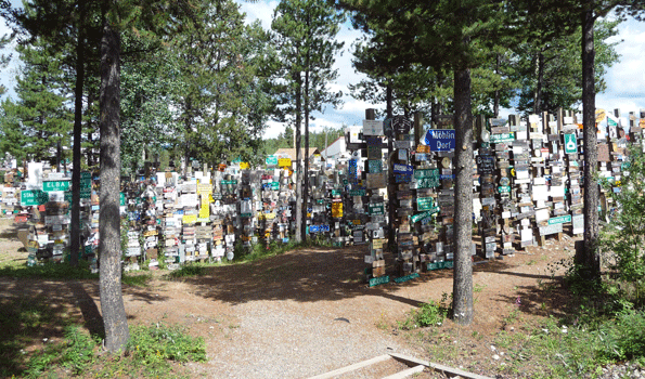 Signpost Forest Watson Lake Yukon