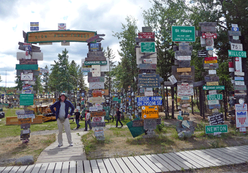 Signpost Forest Watson Lake Yukon