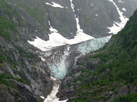 Hanging Glacier along Highway 13A BC