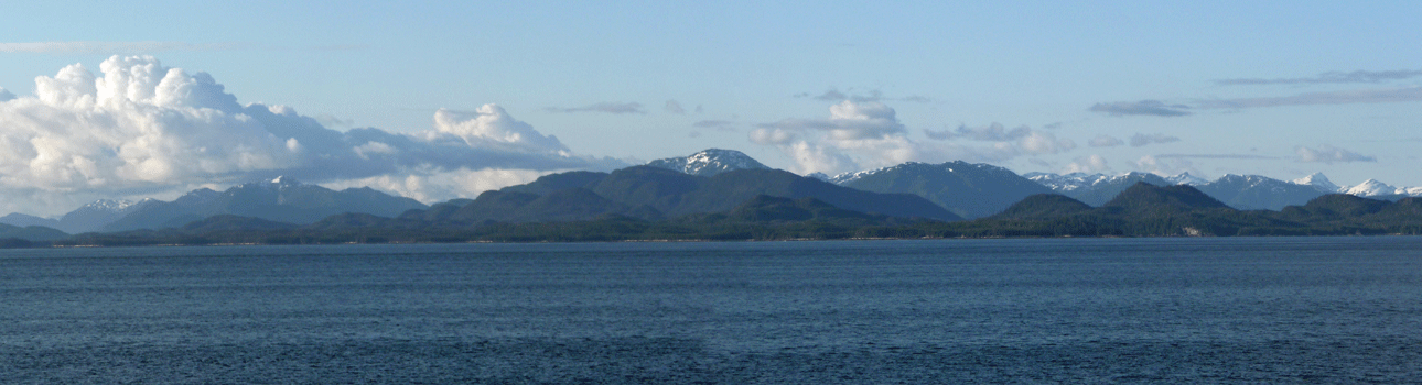 Panorama Inside Passage 2 hours out of Prince Rupert