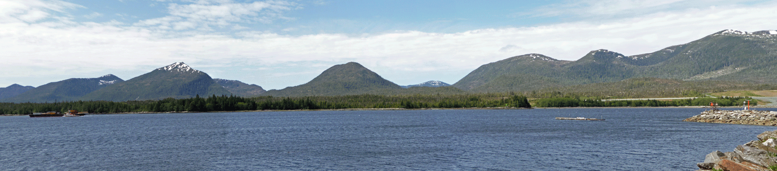 Panorama view from Ketchikan Safeway Parking Lot