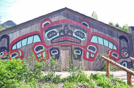 Clan house at Saxman Park Ketchikan AK