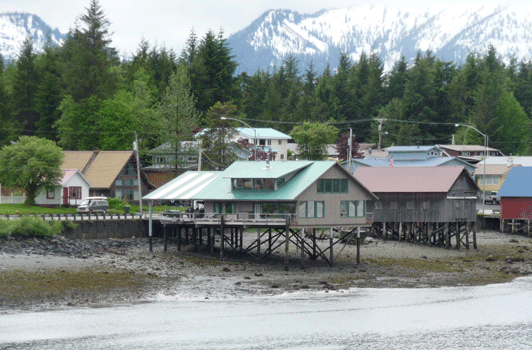 House over the water Petersburg, AK