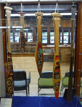 Ceremonial paddles Sika National Historical Park