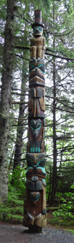 totem pole Sitka National Historical Park