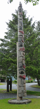 totem pole Sitka National Historical Park