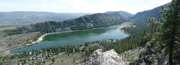 Alta Lake from top of the trail Alta Lake State Park WA