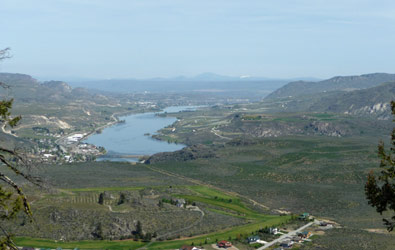 Pateros and beyond from top of trail Alta Lake State Park WA