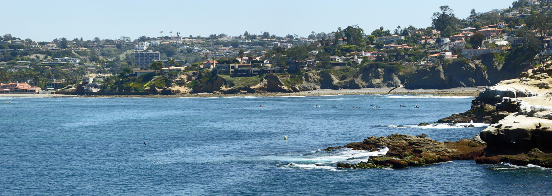 White kayaks La Jolla