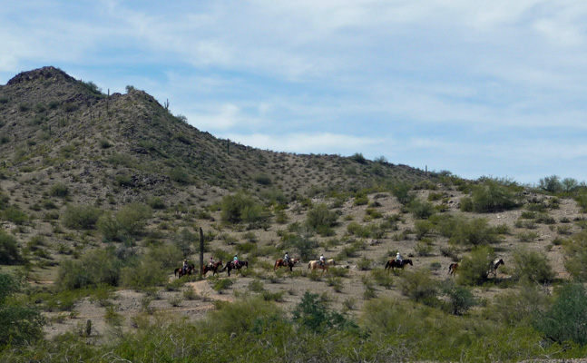 Trail rider Estrella Mt park