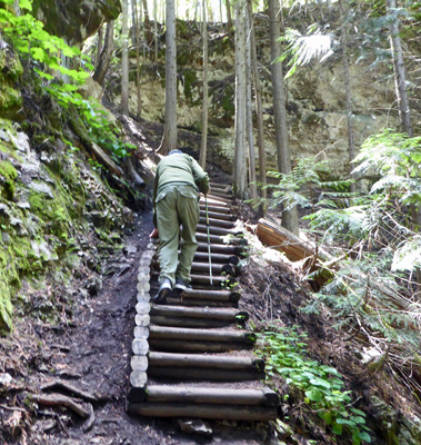 Stairs at BX Falls