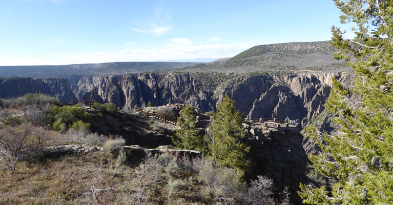 Gunnison Point from Visitor Center