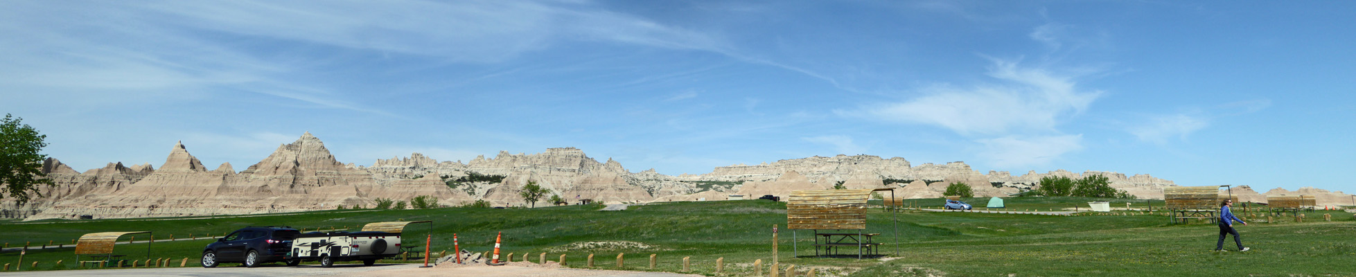 Badlands from Cedar Pass Campground